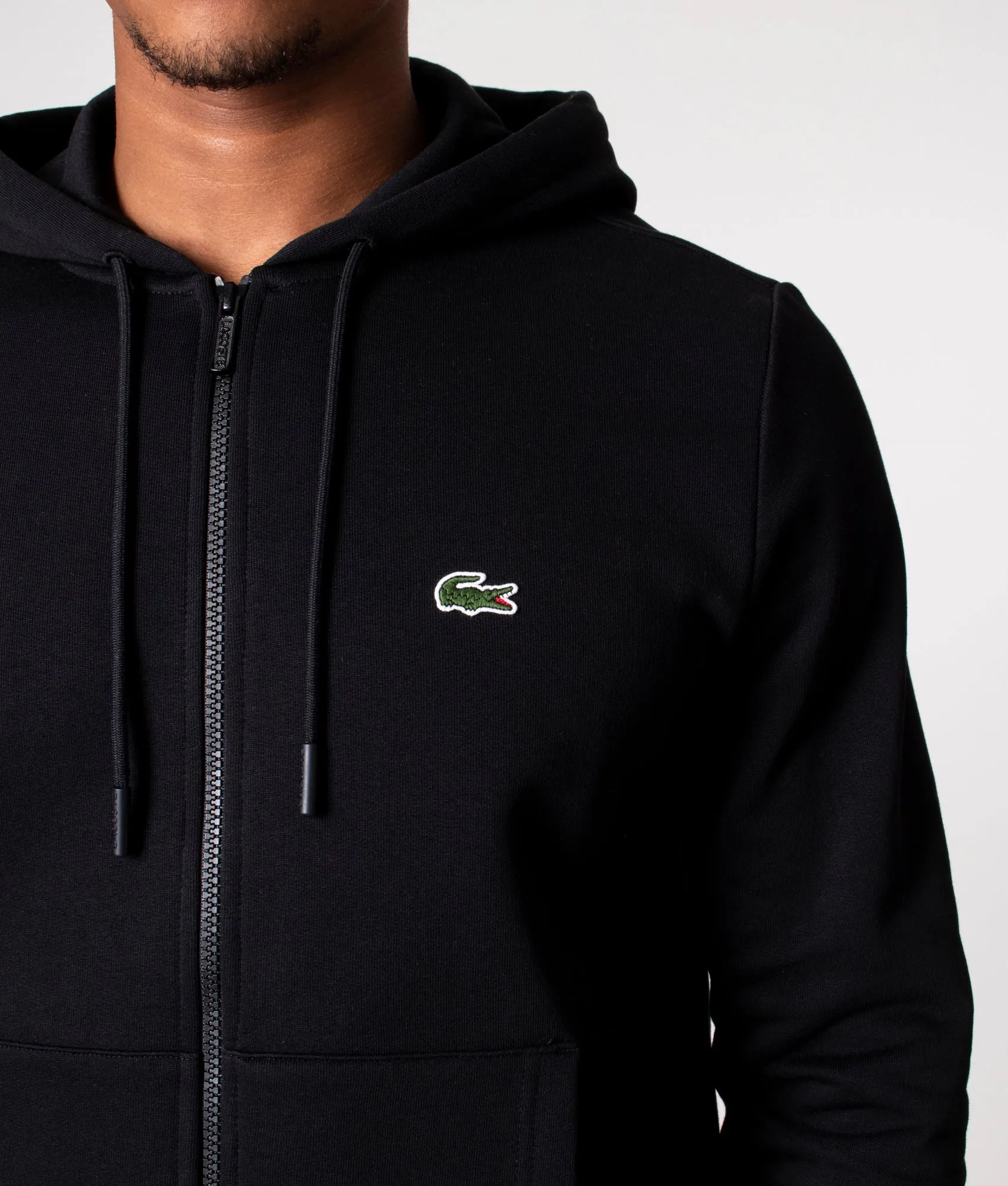 Zip Through Logo Hoodie