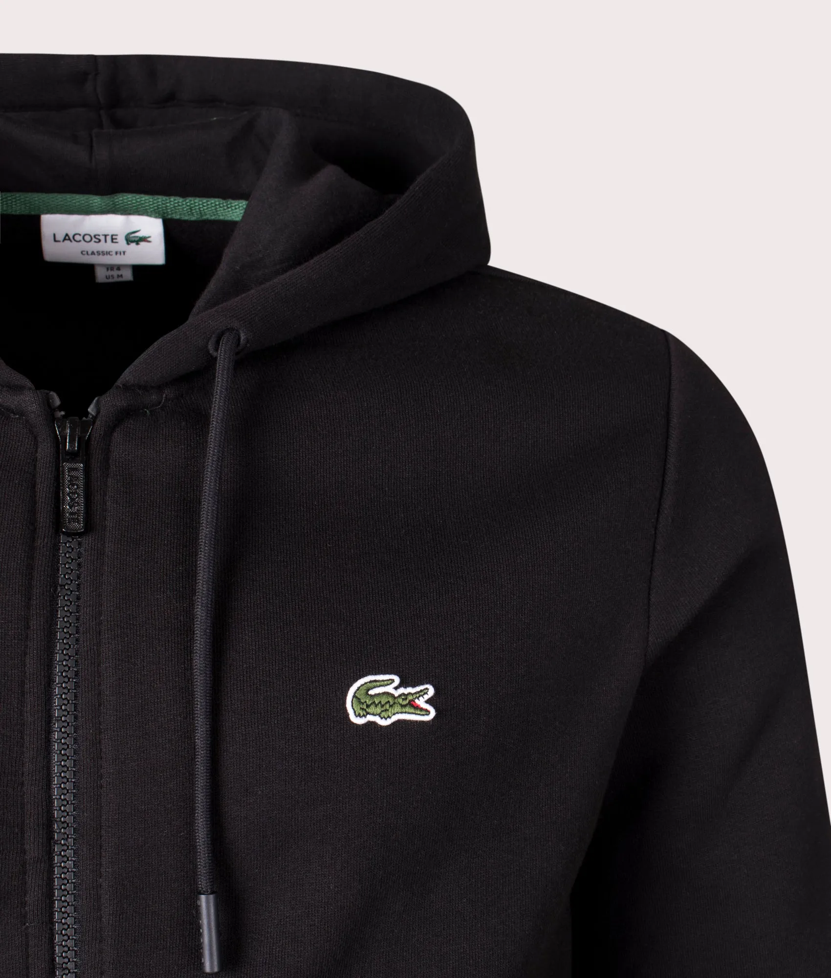 Zip Through Logo Hoodie