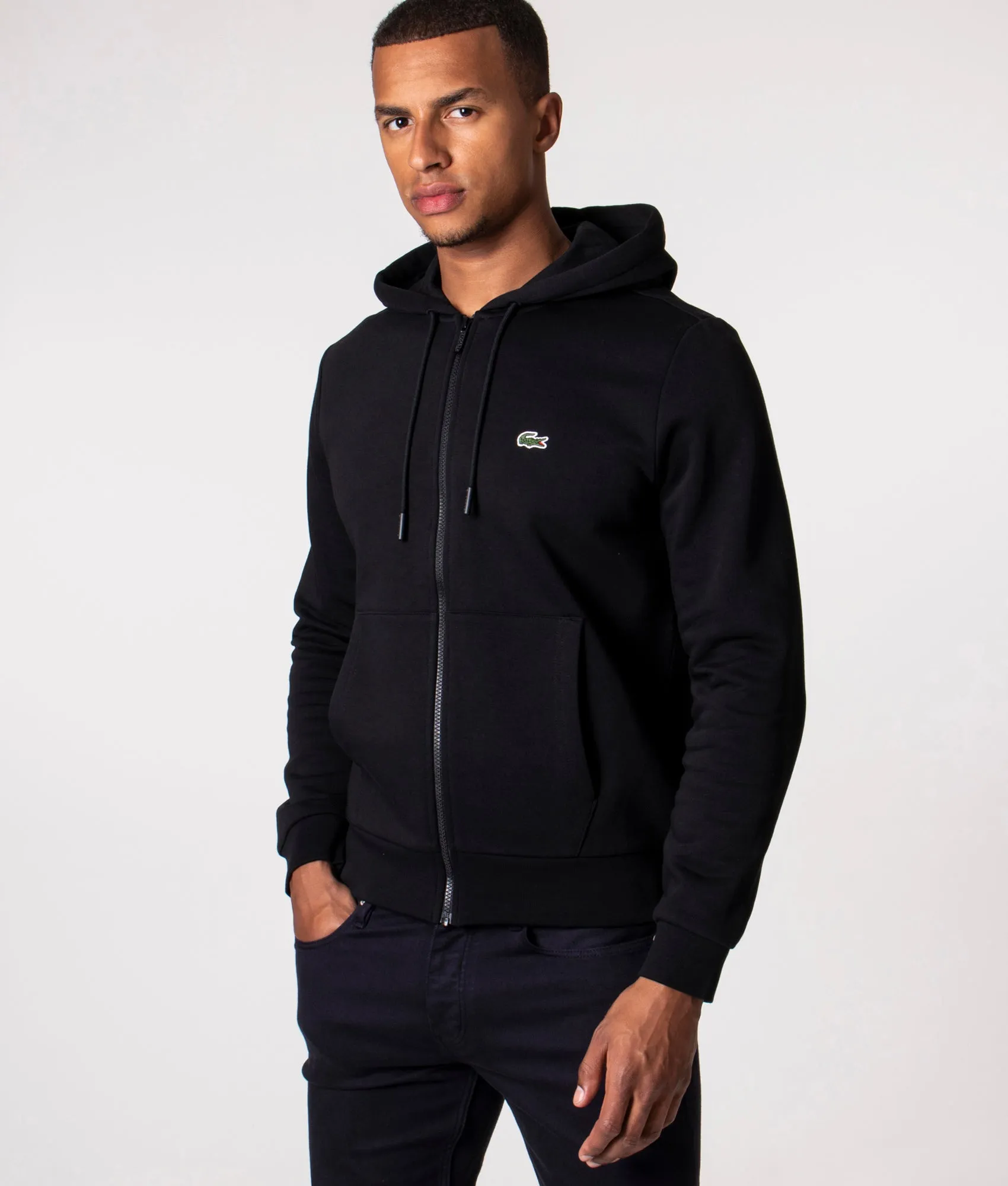 Zip Through Logo Hoodie