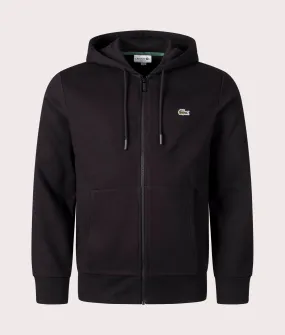 Zip Through Logo Hoodie